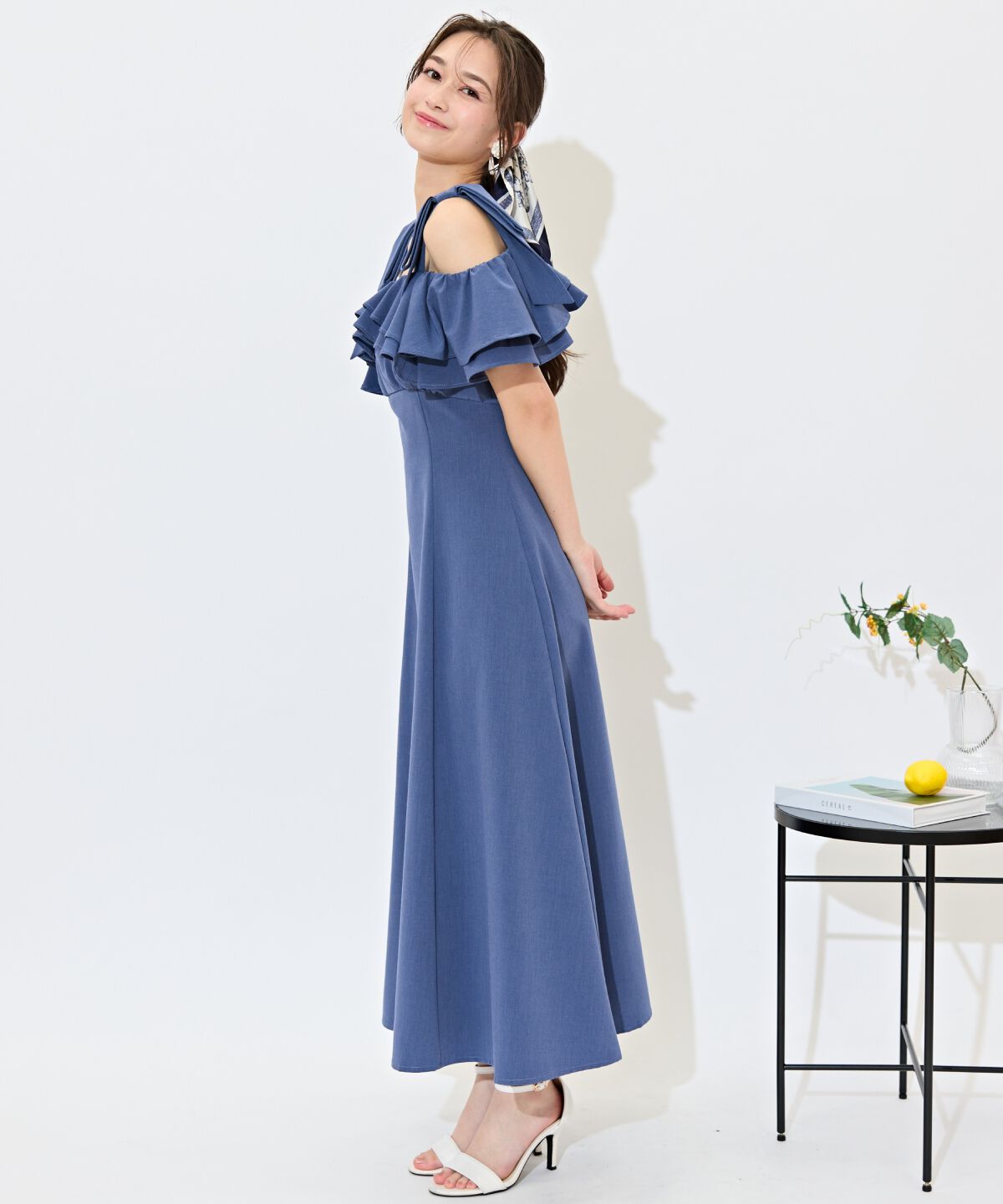 WILLSELECTION「ショルダーリボンラッフルワンピース」|ワンピース|