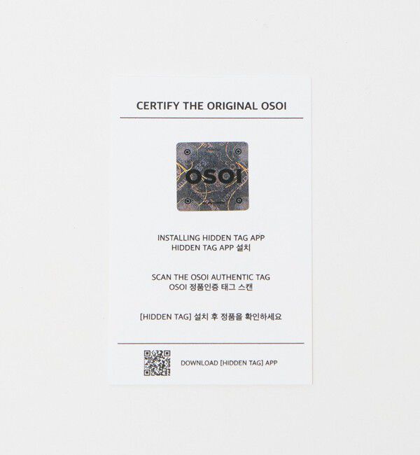 OSOI「＜OSOI＞FOLDER BROT STUD バッグ」|ショルダー・メッセンジャー|