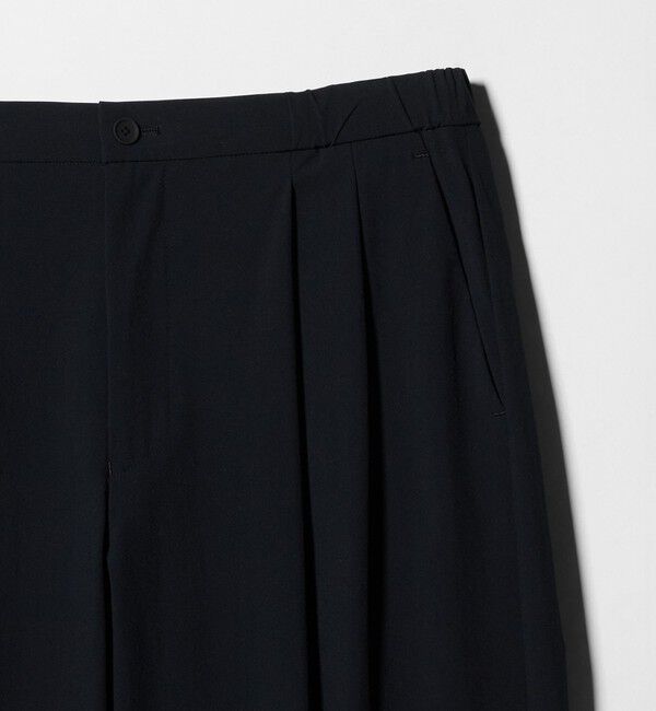 UNITED ARROWS「ウェザーコンフォート 2プリーツ バルーン テーパード イージーパンツ 撥水 ストレッチ」|スラックス|
