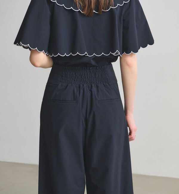 UNITED ARROWS「ティピカル イージー ワイドパンツ ‐はっ水 UVカット 防しわ ウォッシャブル‐」|スラックス|