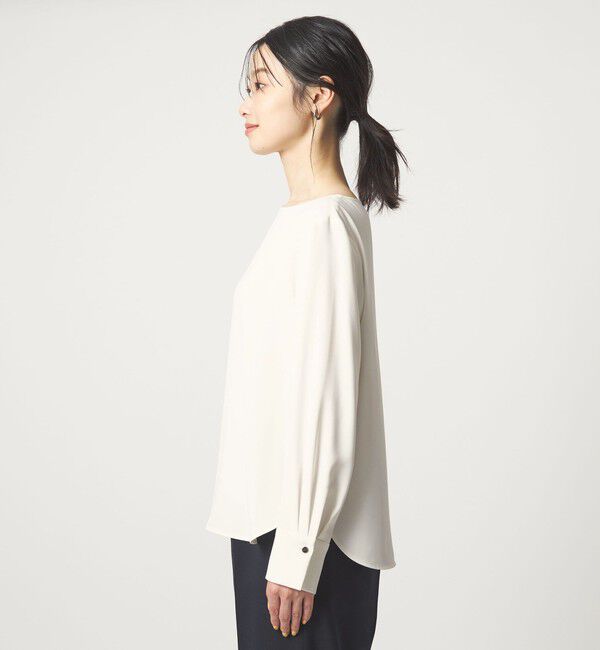 UNITED ARROWS green label relaxing「クルーネック ブラウス 2 マシンウォッシャブル UVカット」|シャツ・ブラウス|