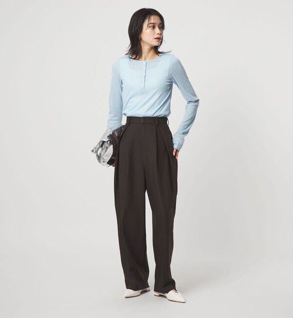 UNITED ARROWS green label relaxing「【別注】＜PROTAGONISTA＞ヘンリーネック ロングスリーブ Tシャツ」|Tシャツ・カットソー|