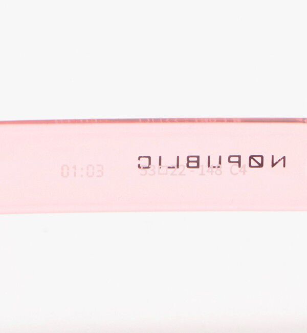 EMMEL REFINES「＜NOPUBLIC＞ 01:03 ファッション用グラス＜Select by EMMEL REFINES＞」|メガネ|