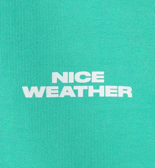 NICE WEATHER「＜NICE WEATHER＞ロゴ スウェットハーフジップ」|スウェット・ジャージ|