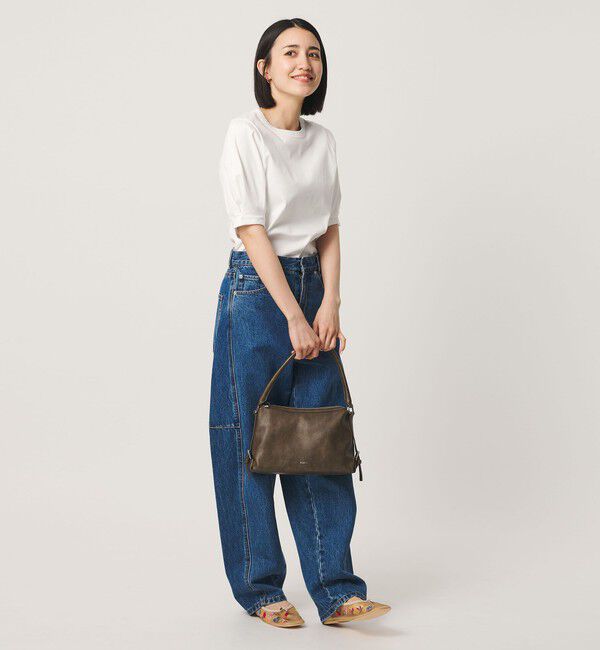 BEAUTY&YOUTH UNITED ARROWS「コットンスムース タック ショートスリーブ プルオーバー」|Tシャツ・カットソー|