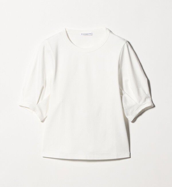 BEAUTY&YOUTH UNITED ARROWS「コットンスムース タック ショートスリーブ プルオーバー」|Tシャツ・カットソー|