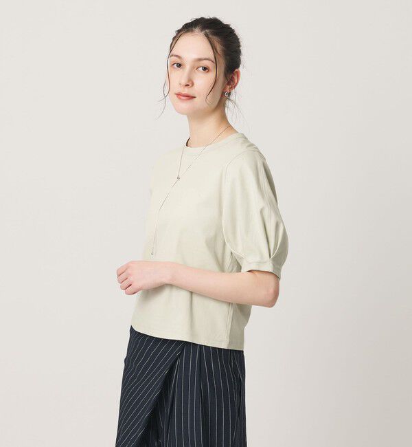 BEAUTY&YOUTH UNITED ARROWS「コットンスムース タック ショートスリーブ プルオーバー」|Tシャツ・カットソー|