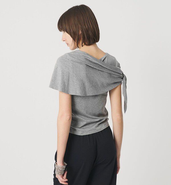 ATTISESSION「＜ATTISESSION＞レイヤード ラップ Tシャツ」|Tシャツ・カットソー|MD.GRAY