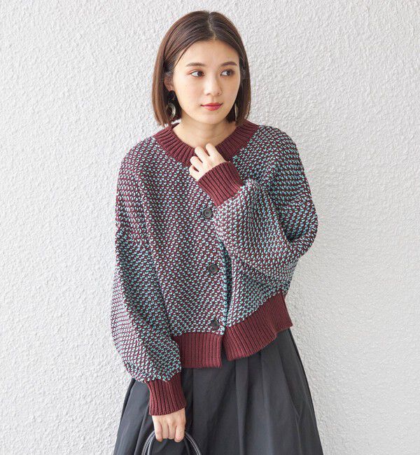 SHIPS for women「〈手洗い可能〉前後 2WAY ジャカード プルオーバー 24SS ◇」|ニット・セーター|