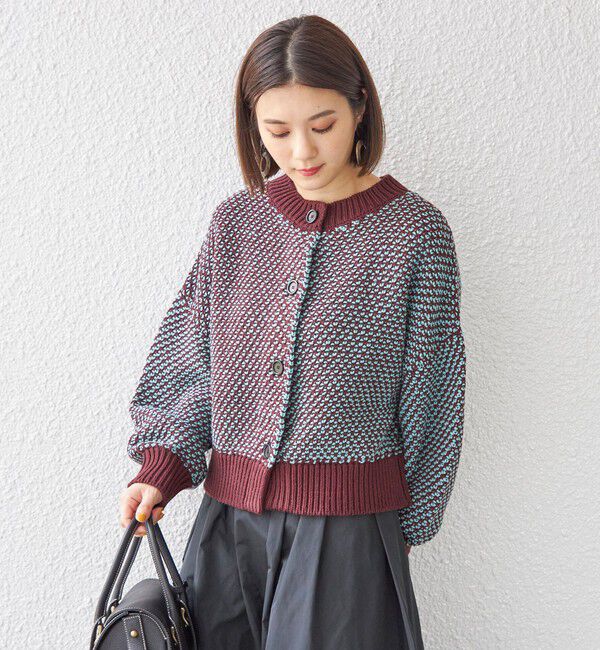 SHIPS for women「〈手洗い可能〉前後 2WAY ジャカード プルオーバー 24SS ◇」|ニット・セーター|