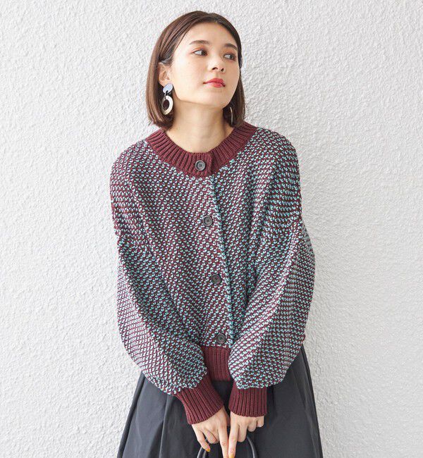 SHIPS for women「〈手洗い可能〉前後 2WAY ジャカード プルオーバー 24SS ◇」|ニット・セーター|