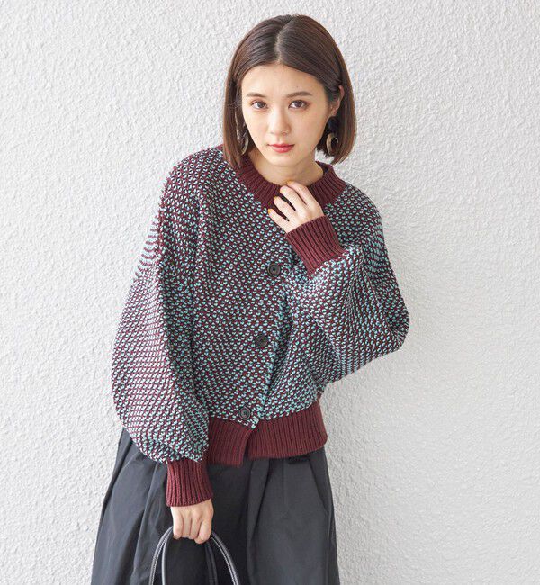 SHIPS for women「〈手洗い可能〉前後 2WAY ジャカード プルオーバー 24SS ◇」|ニット・セーター|