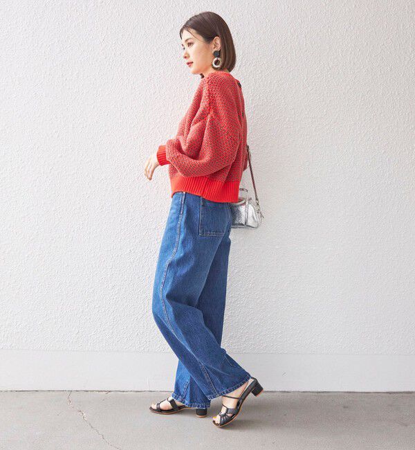 SHIPS for women「〈手洗い可能〉前後 2WAY ジャカード プルオーバー 24SS ◇」|ニット・セーター|