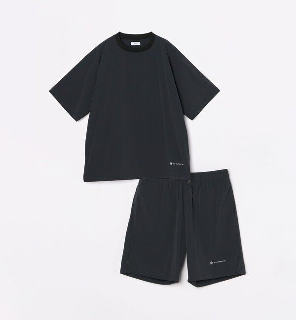 SHIPS any「【WEB限定】SHIPS any: ワッシャーナイロン スピンドル Tシャツ＋イージーショーツ セットアップ」|Tシャツ・カットソー|