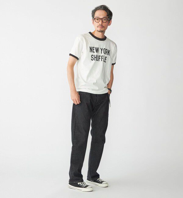 SHIPS「【SHIPS別注】THE DAY ON THE BEACH: プリント リンガー Tシャツ」|Tシャツ・カットソー|