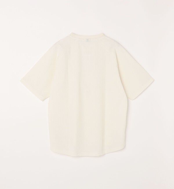 SHIPS any「【WEB限定】SHIPS any:〈UVカット〉SORONA(R) ワッフル ラグラン リラックス Tシャツ◆」|Tシャツ・カットソー|