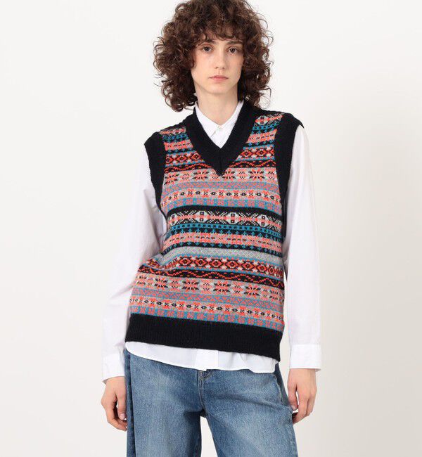 TOMORROWLAND BUYING WEAR「【別注】Redeux FAIR ISLE VEST フェアアイル ニットベスト」|ニット・セーター|