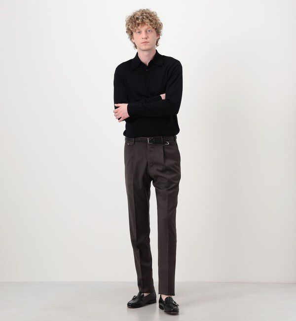 TOMORROWLAND BUYING WEAR「PT TRINO GENTS ウールストレッチ 1プリーツスラックス」|スラックス|