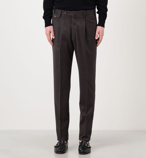 TOMORROWLAND BUYING WEAR「PT TRINO GENTS ウールストレッチ 1プリーツスラックス」|スラックス|