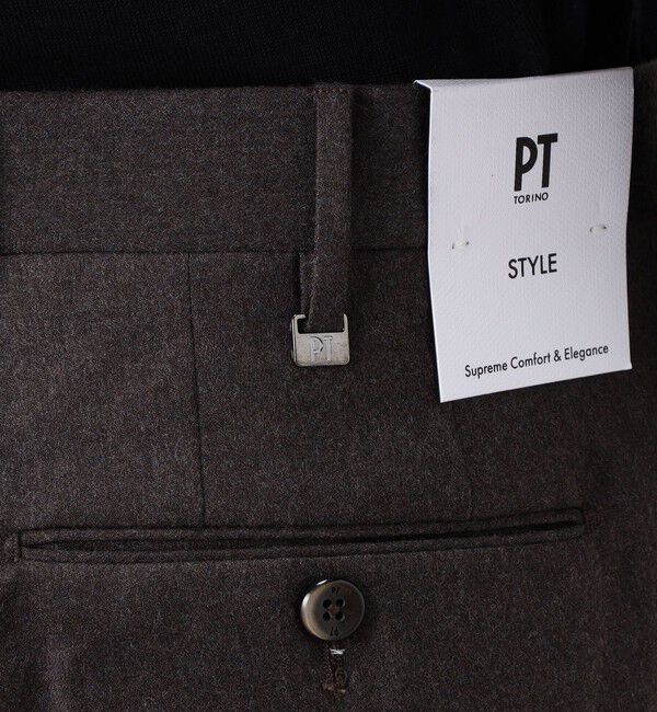 TOMORROWLAND BUYING WEAR「PT TRINO GENTS ウールストレッチ 1プリーツスラックス」|スラックス|