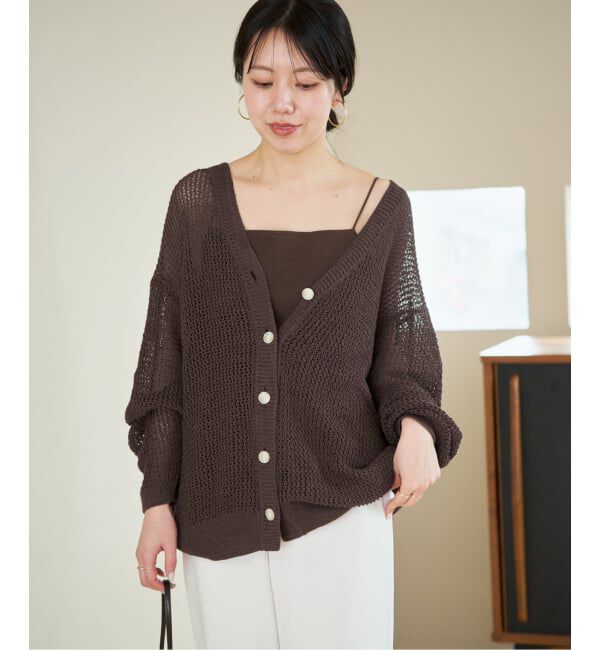 Plage「Roughly paperyarn カーディガン」|カーディガン|