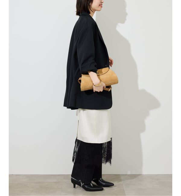 SLOBE IENA「《WEB限定カラー有り/追加》レースサテンワンピース」|ワンピース|