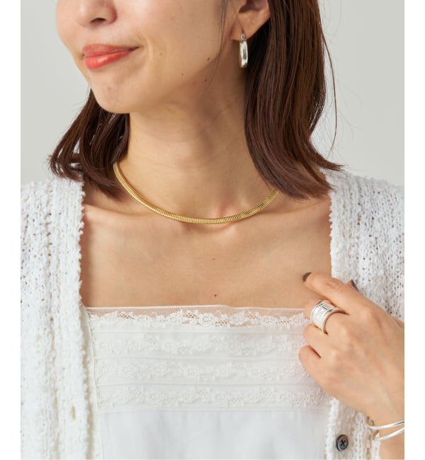 VERMEIL par iena「LUV AJ ラヴエージェイ MINI FLEX SNAKE CHAIN ネックレス」|ネックレス|