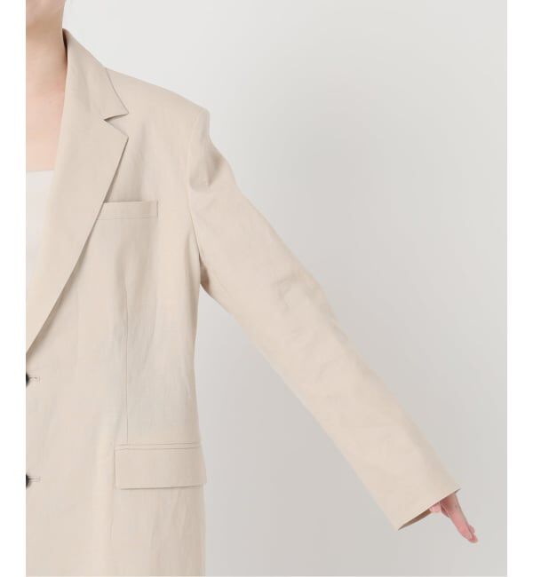 VERMEIL par iena「Clean Linen Flex ジャケット」|テーラードジャケット|