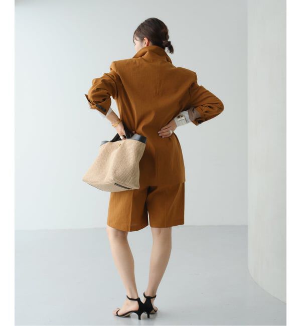 VERMEIL par iena「Clean Linen Flex ジャケット」|テーラードジャケット|