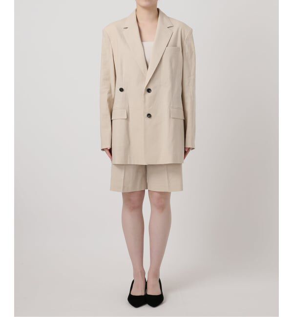 VERMEIL par iena「Clean Linen Flex ジャケット」|テーラードジャケット|