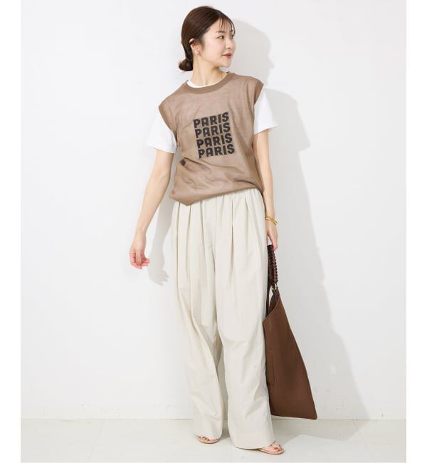 SLOBE IENA「《WEB限定/追加》撥水タフタタックギャザーイージーパンツ」|その他|