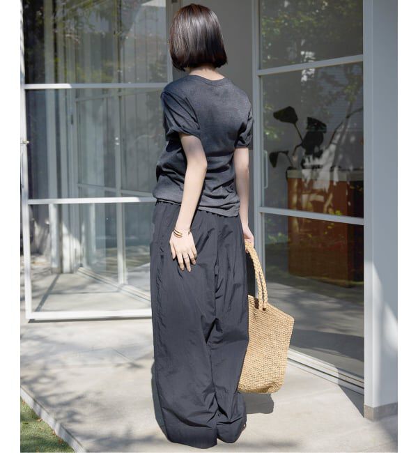 SLOBE IENA「《WEB限定/追加》撥水タフタタックギャザーイージーパンツ」|その他|
