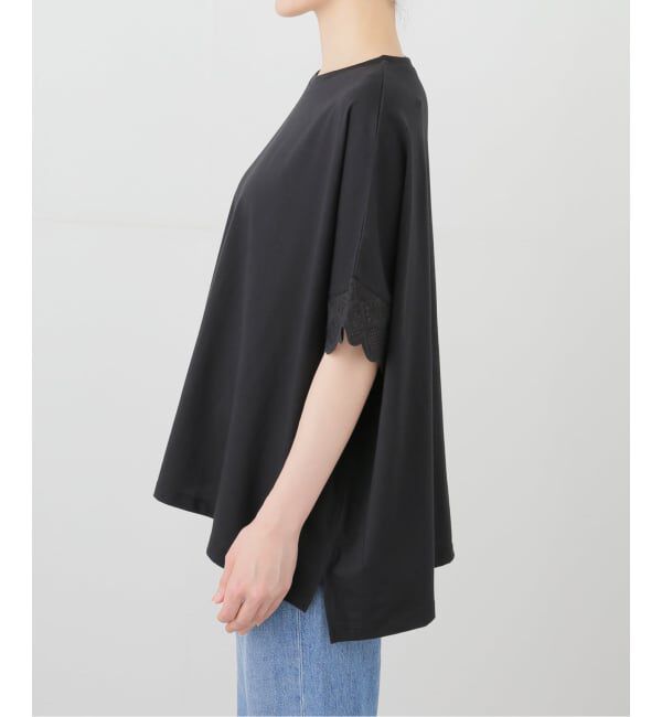 SLOBE IENA「《WEB限定/追加予約》レースコンビニュアンスプルオーバー」|Tシャツ・カットソー|