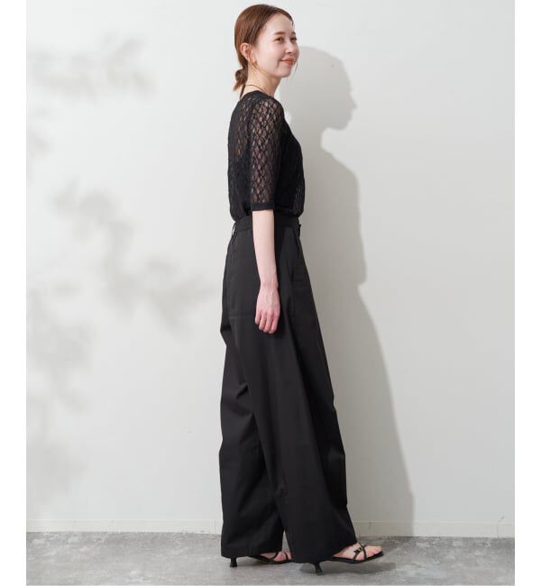SLOBE IENA「ストレッチレースカットソー」|Tシャツ・カットソー|