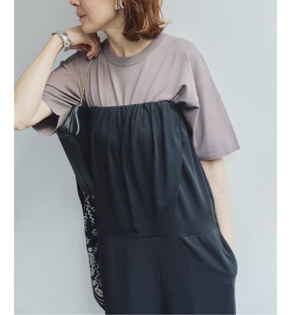 VERMEIL par iena「ニットTシャツ」|ニット・セーター|グレー