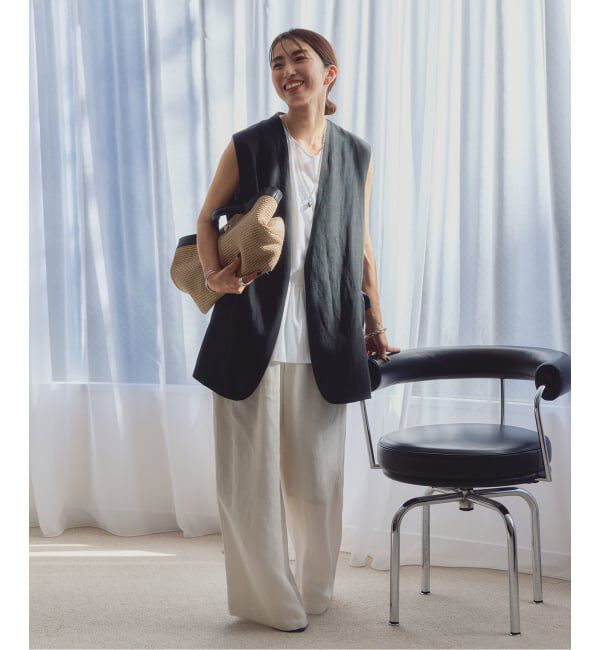 VERMEIL par iena「《セットアップ可》Cool Touch リネンジレ」|その他|