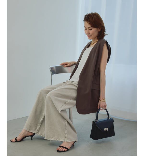 VERMEIL par iena「《セットアップ可》Cool Touch リネンジレ」|その他|