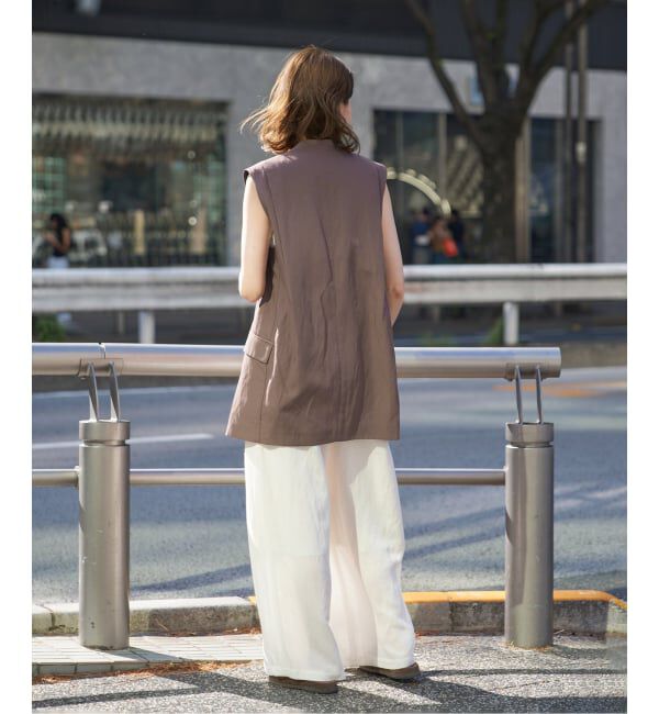 VERMEIL par iena「《セットアップ可》Cool Touch リネンジレ」|その他|