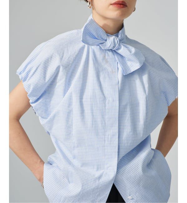 VERMEIL par iena「《予約》Check Ribbon ブラウス」|シャツ・ブラウス|
