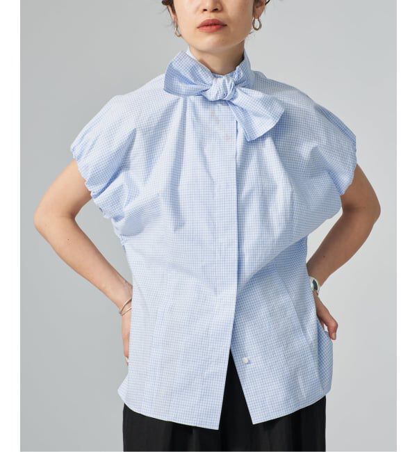 VERMEIL par iena「《予約》Check Ribbon ブラウス」|シャツ・ブラウス|