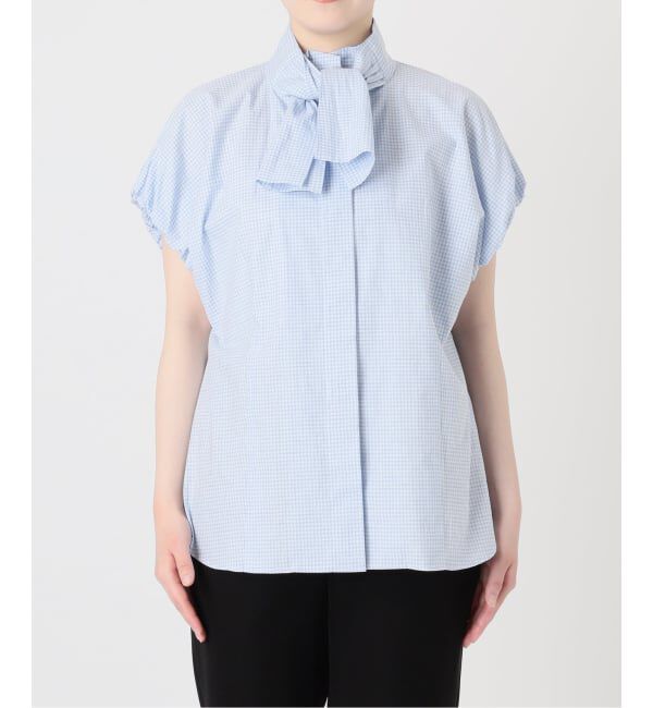 VERMEIL par iena「《予約》Check Ribbon ブラウス」|シャツ・ブラウス|