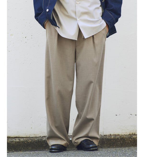 JOURNAL STANDARD relume「ウールブレンド ツイル オーバーパンツ」|スラックス|ベージュ A