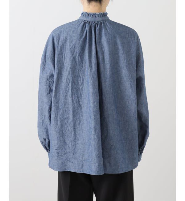 journal standard luxe「BLUEフリルブラウス」|シャツ・ブラウス|