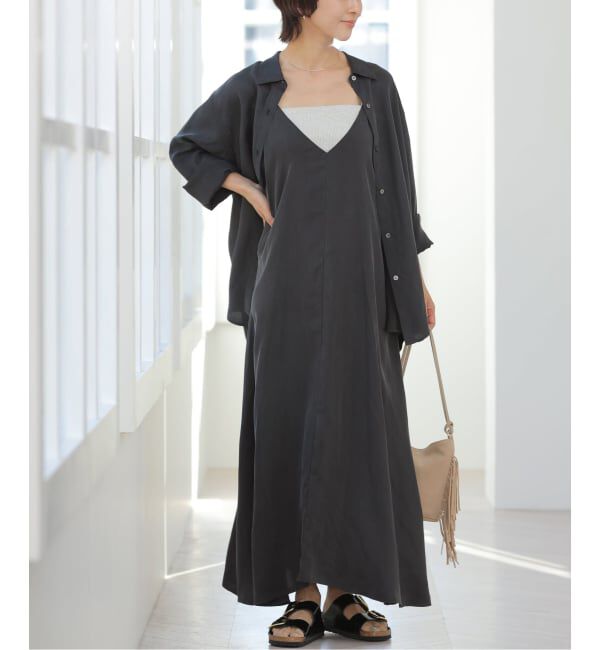 JOURNAL STANDARD relume「キュプラロングキャミワンピース」|ワンピース|