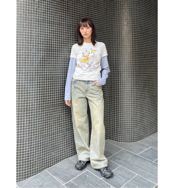 Oriens JOURNAL STANDARD「【OPEN YY / オープンワイワイ】Knitted ROCKING BABY TEE」|Tシャツ・カットソー|
