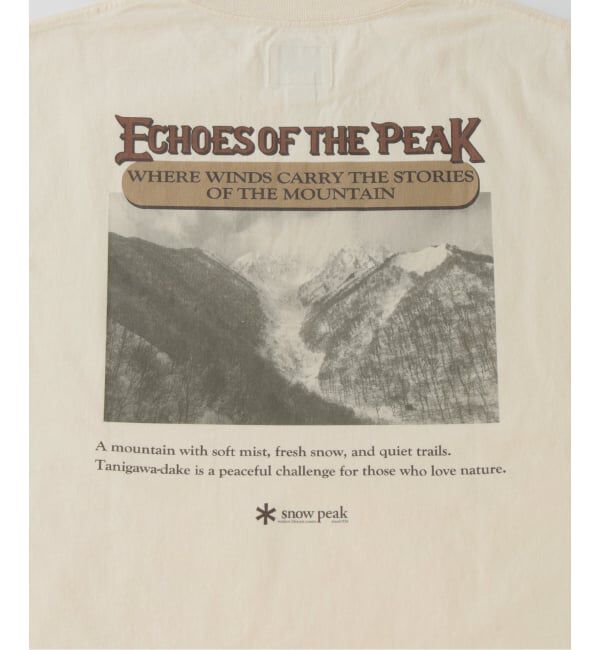 JOURNAL STANDARD「snow peak / スノーピーク 別注  谷川岳 プリント Tシャツ」|Tシャツ・カットソー|