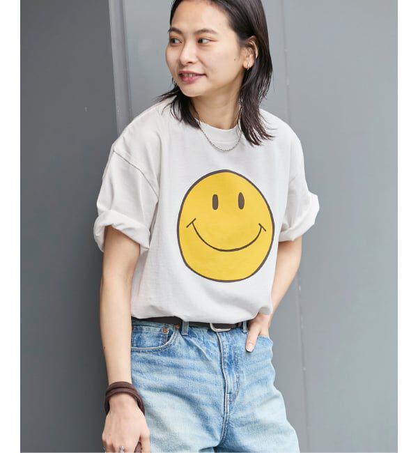 JOURNAL STANDARD「《予約》別注【HANDTEX/ハンドテックス】スマイルTEE」|Tシャツ・カットソー|ホワイト