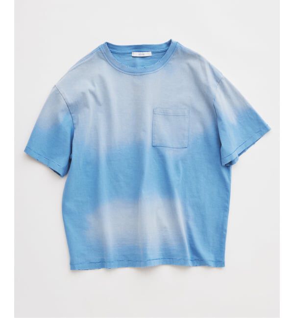 JOURNAL STANDARD relume「サンウォッシュ フェード加工 ポケットTシャツ」|Tシャツ・カットソー|ブルー A