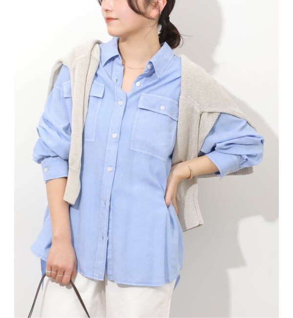 JOURNAL STANDARD relume「ガーメントダイオーバーサイズシャツ」|シャツ・ブラウス|ブルー
