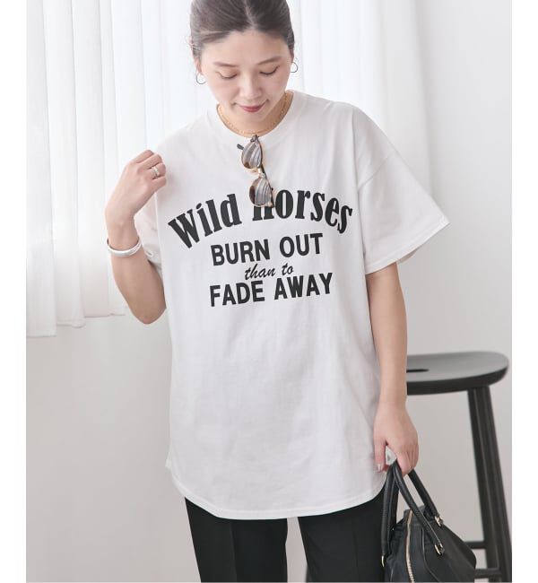 JOURNAL STANDARD「《追加》ラウンドヘムピグメントT」|Tシャツ・カットソー|